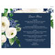 Horizontal Ivory Roses Menus Image 3 of 3